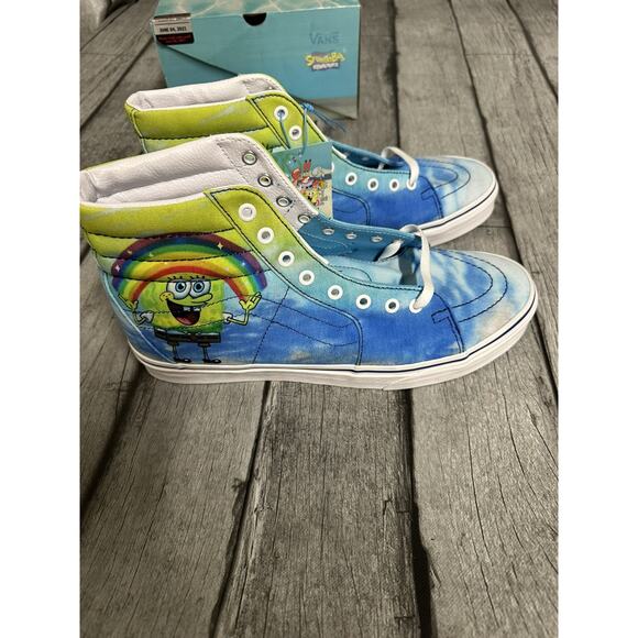 Vans Off The Wall Men\'s X SpongeBob SquarePants Imaginaaation Sk8-Hi Shoes Sz 12 main image 6